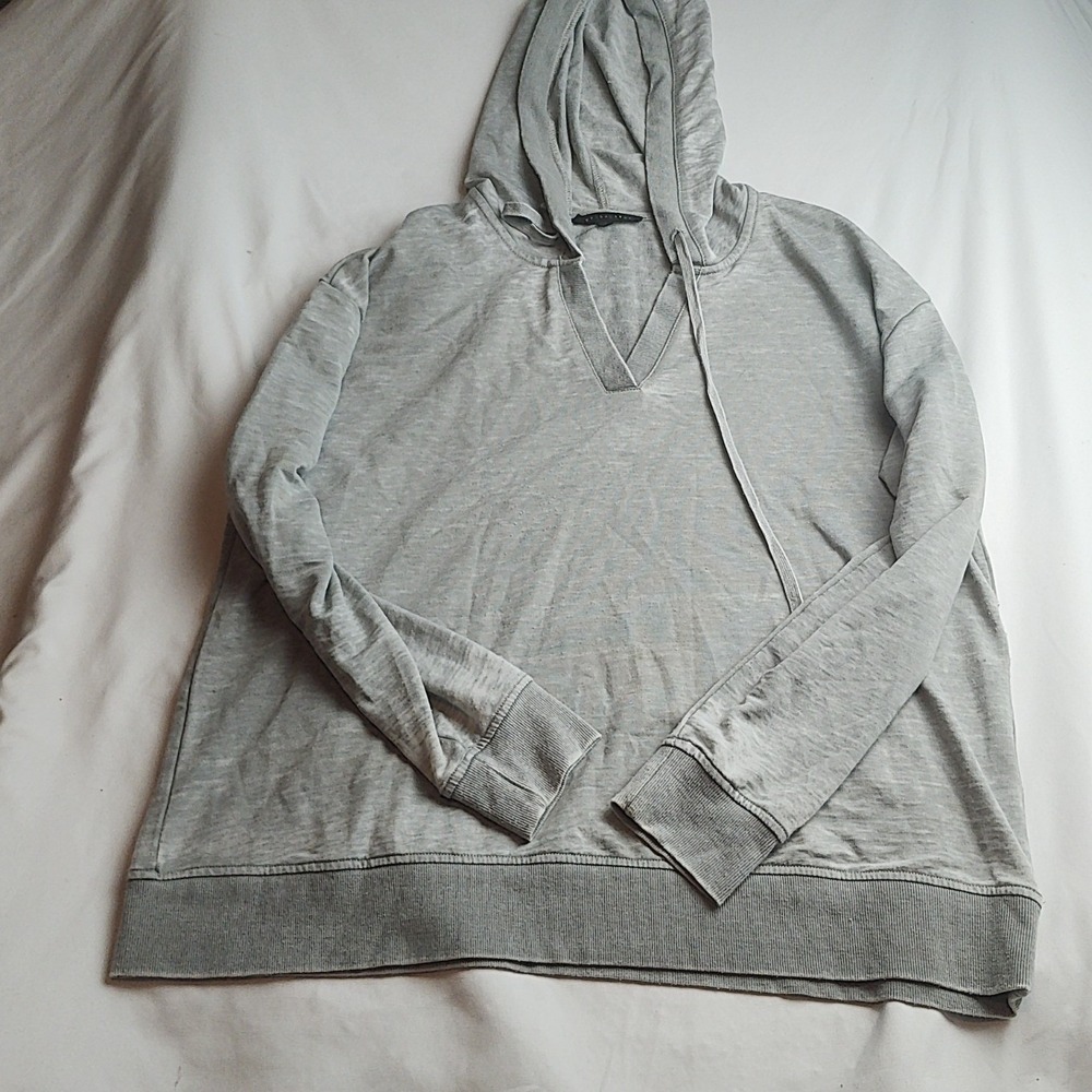 Jane + Delancey Pullover Hoodie Heathered Gray Women's Size Large